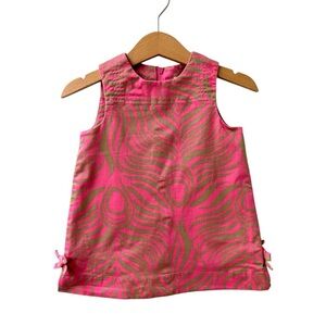Lilly Pulitzer Pink and Green Kids Casual Dress